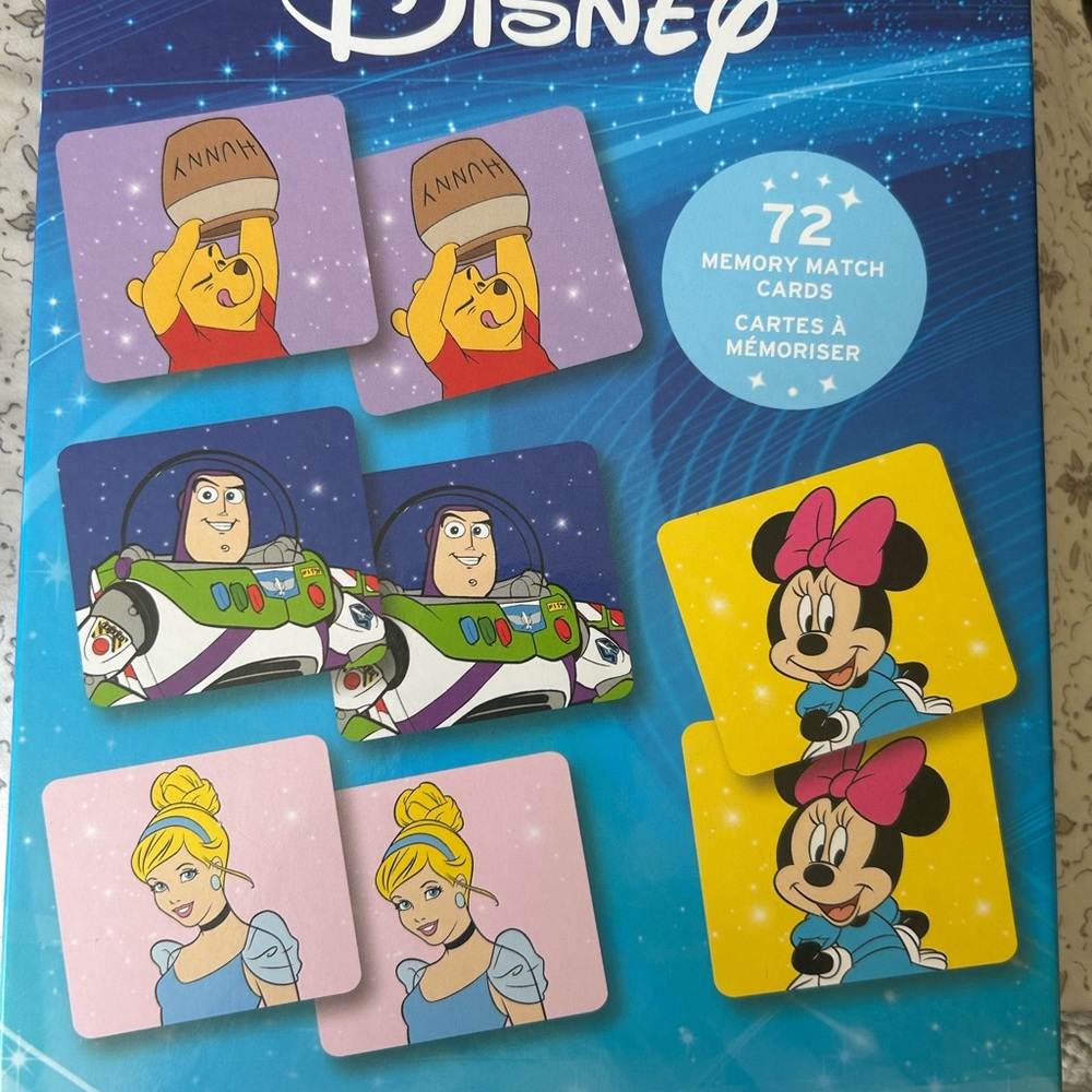 Disney Character Memory Game - Blue and Yellow